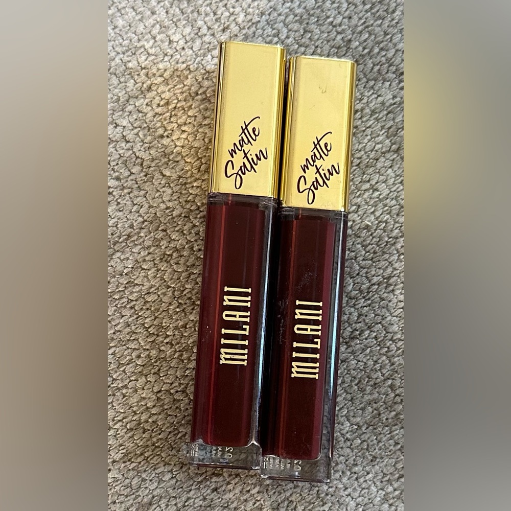 Milani Amore Satin Matte Lip Creme NWT 2- Pack